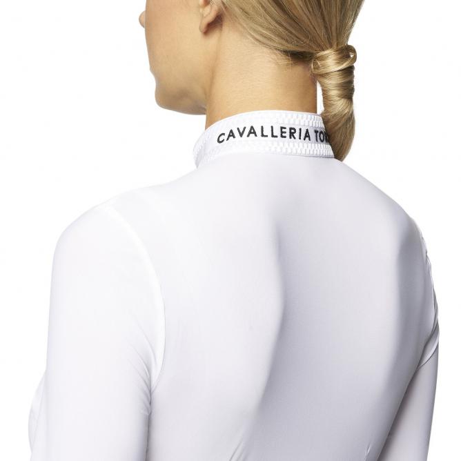 Koszula konkursowa Elegant Embroidery L/S Competition Polo biała 