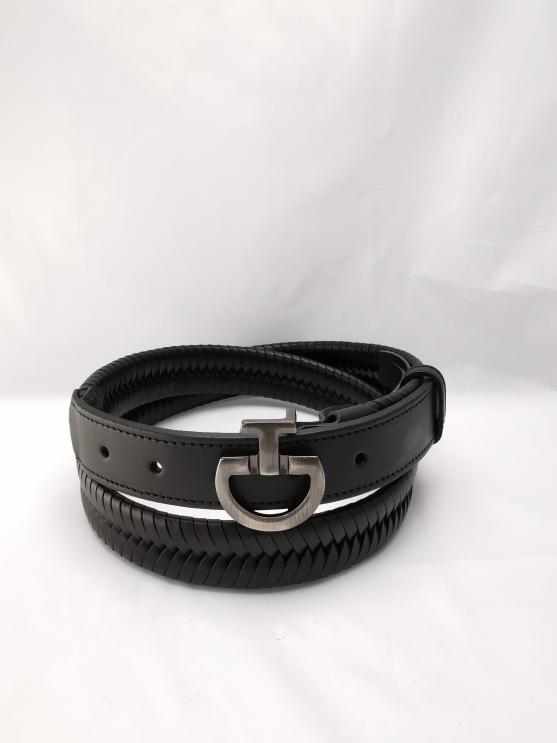 Pasek Men's Leather Belt czarny
