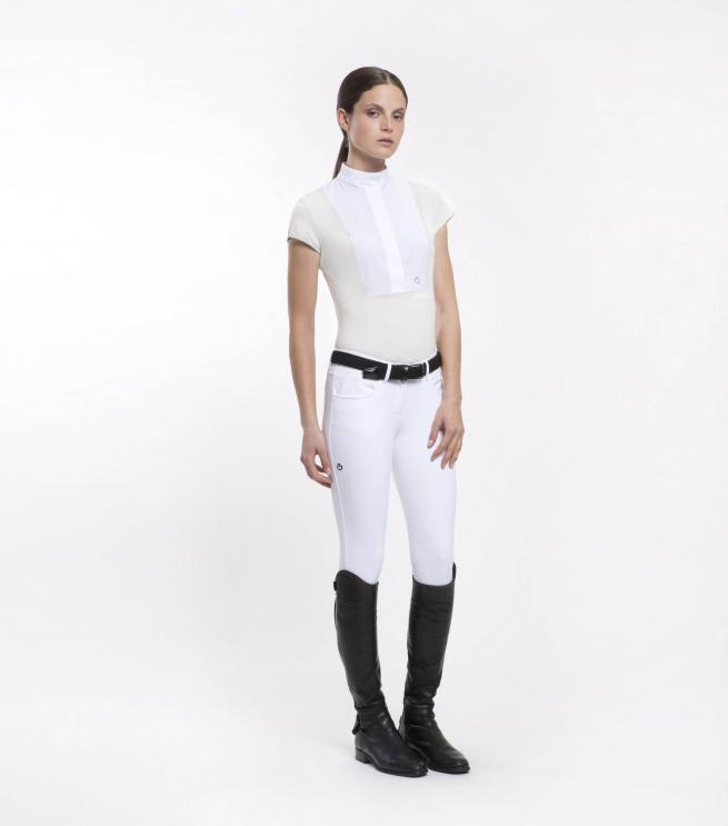 Koszula konkursowa Perforated Shirt S/S biała