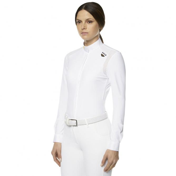 Koszula konkursowa R-Evo Perforated Epaulet Competition L/S biała 