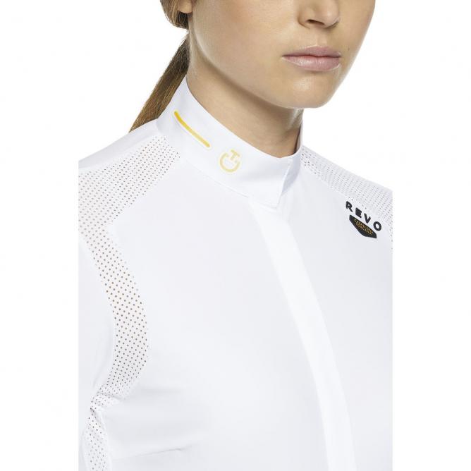 Koszula konkursowa R-Evo Perforated Epaulet  L/S Competition Shirt biała 