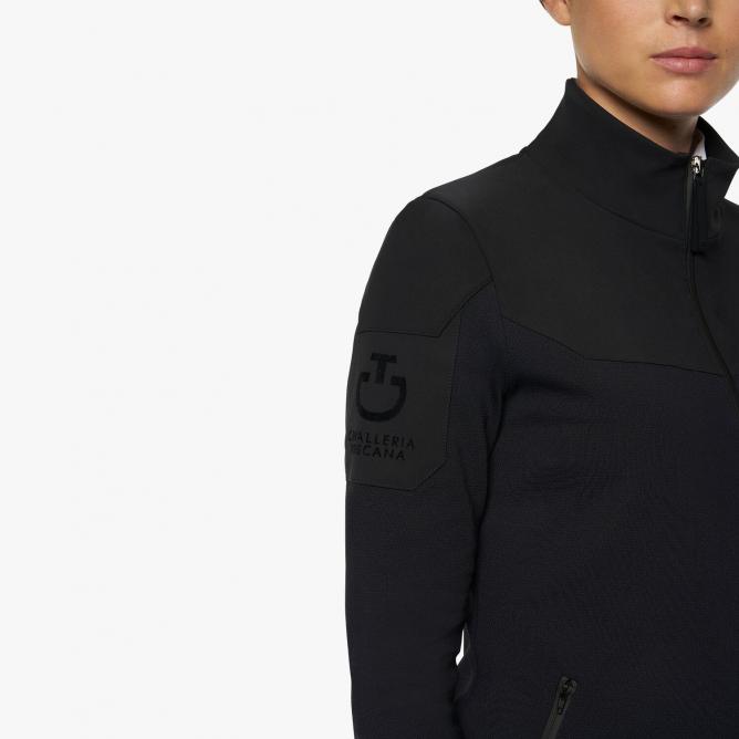 Bluza Tech Knit and Jersey Zip Jacket  czarna 