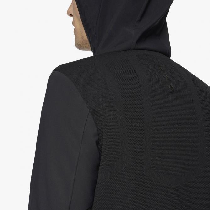 Softshell R-Evo Jersey+Tech Knit Hooded Jacket Man czarny