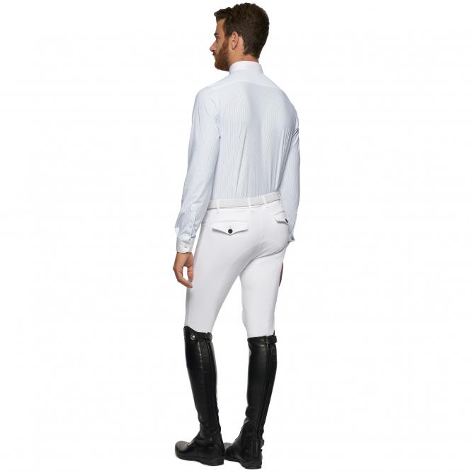 Koszula konkursowa Guibert Shirt L/S Man paski biały/niebieski