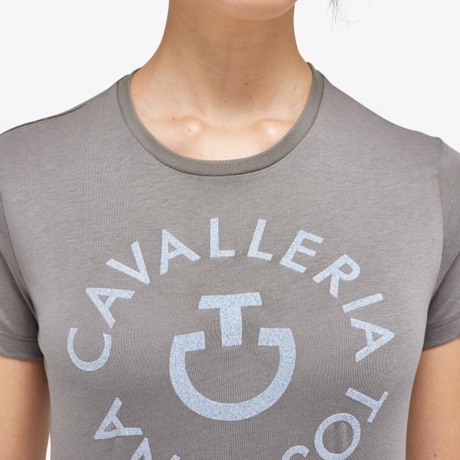 T-shirt Cavalleria Toscana CT Orbit Crew Neck Cotton ashgrey 