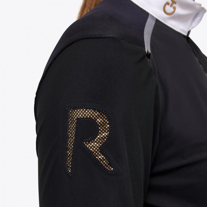 Koszula konkursowa Revo Premier Tech Wool Zip L/S Competition Shirt czarna/gold logo