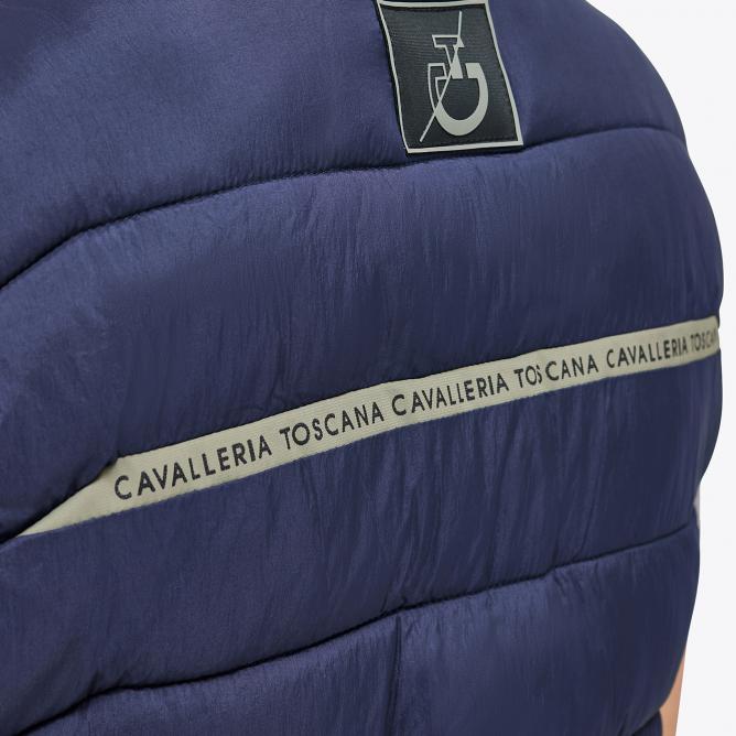 Kamizelka  Cavalleria Toscana CT Team Highlight Quilted Nylon Puffer royal navy 