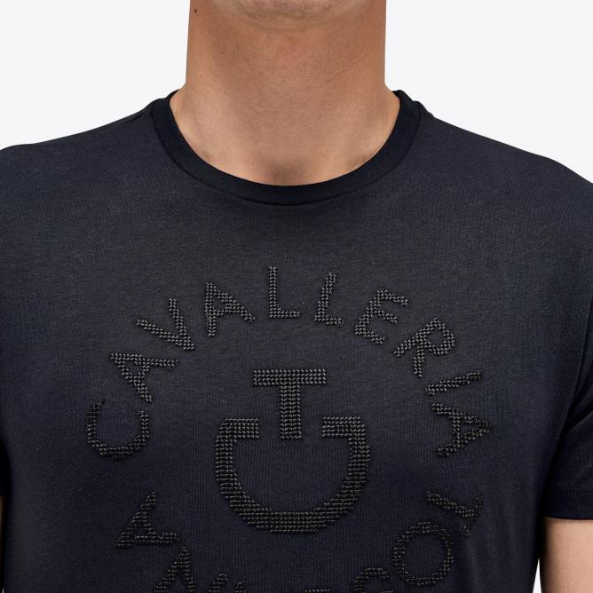 T-shirt Cavalleria Toscana CT Pixel Stitch Orbit Man granat 