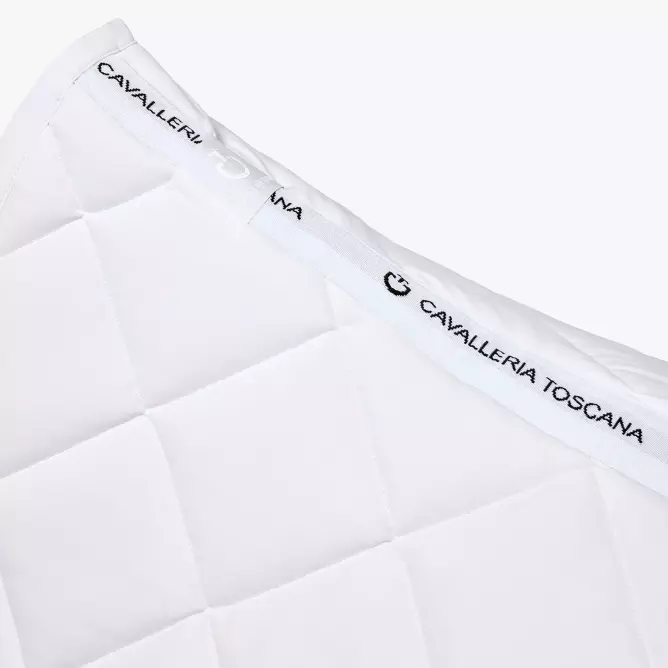 Czaprak Diamond Quilted Jersey biały