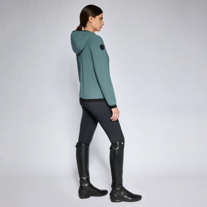 Bluza softshell CT Perforated Jersey Hooded taupe 