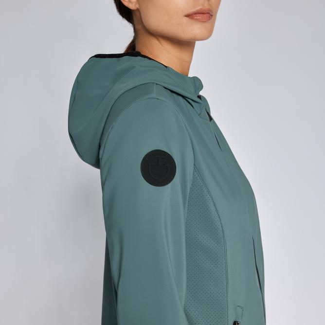 Bluza softshell CT Perforated Jersey Hooded taupe 