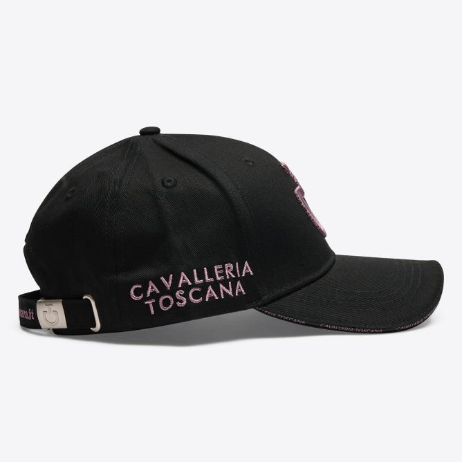 Czapka z daszkiem CT czarna z logo grape  shake