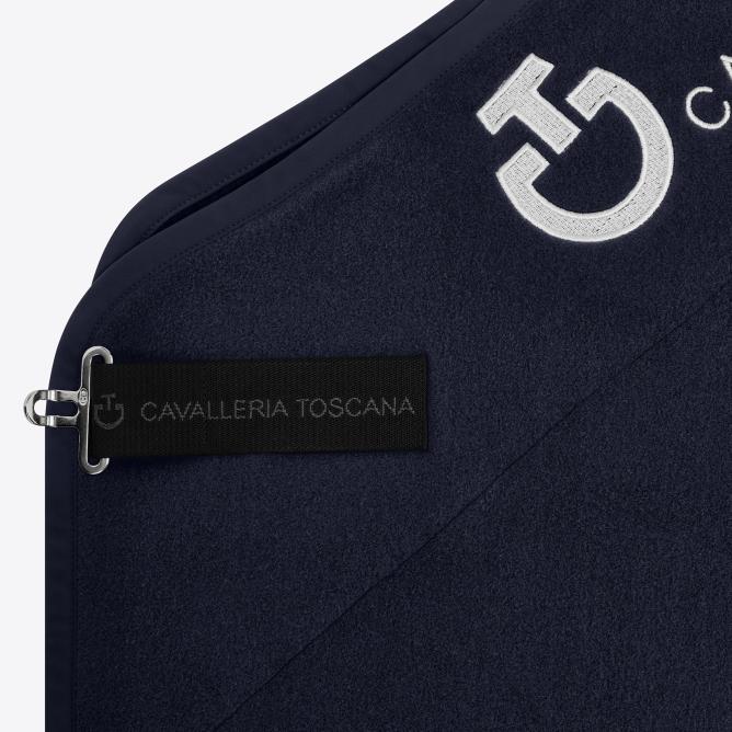 Derka polarowa CT Logo granatowa 