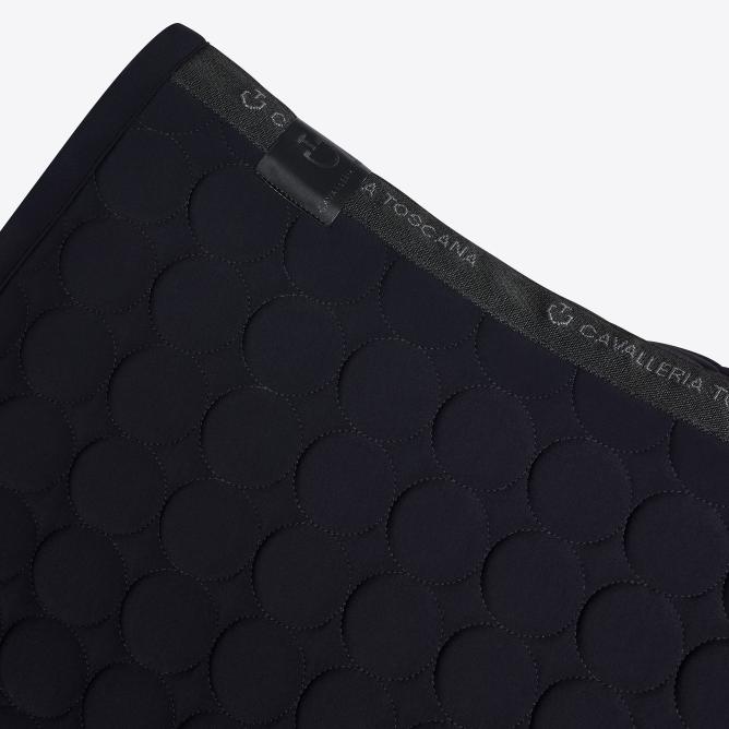 Czaprak Circle Quilted czarny/białe logo VS