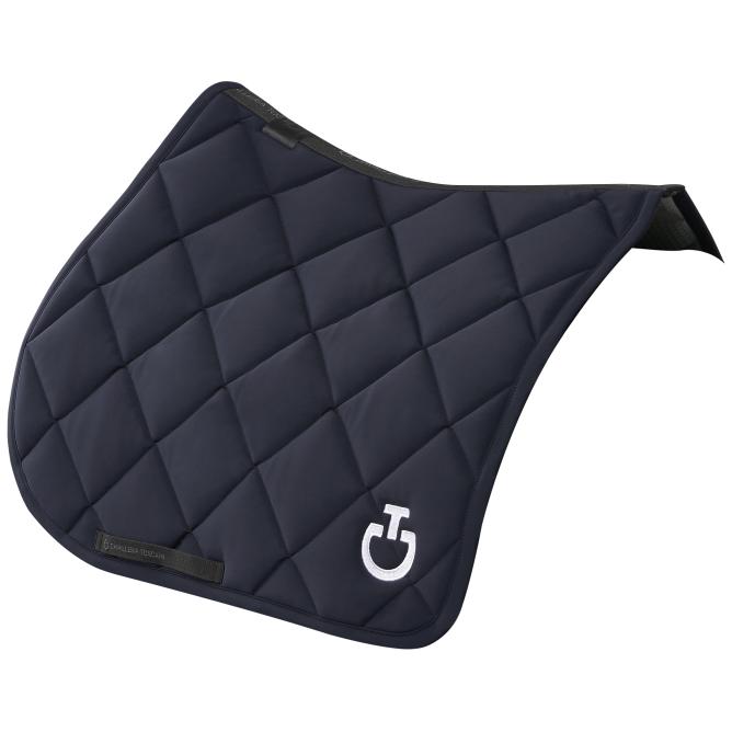 Czaprak Diamond Quilted Jersey granatowy/białe logo