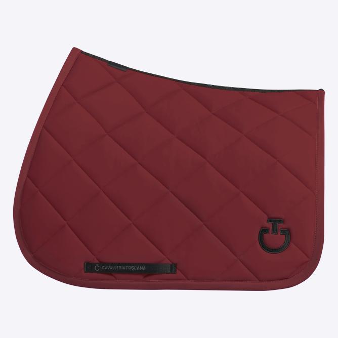 Czaprak Diamond Quilted Jersey bordowy/czarne logo