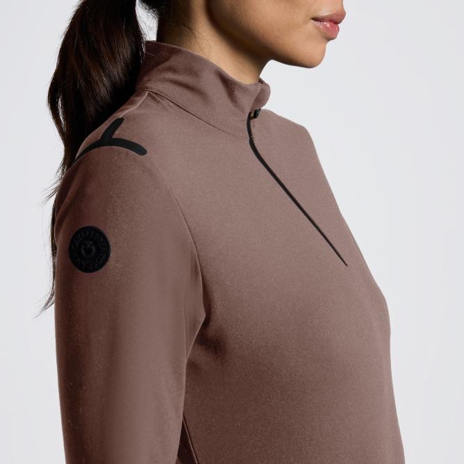 Golf CT Jersey Fleece Half Zip L/S walnut 