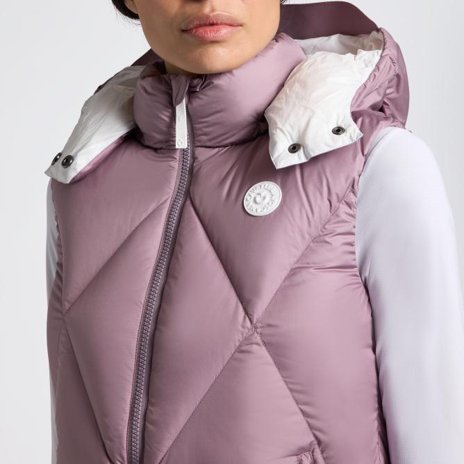 Kamizelka damska CT Hooded Down Padded Nylon grape shake 
