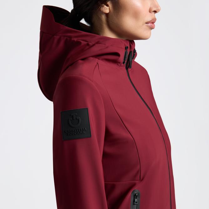Kurtka damska CT Thermal Hooded Softshell bordowa 