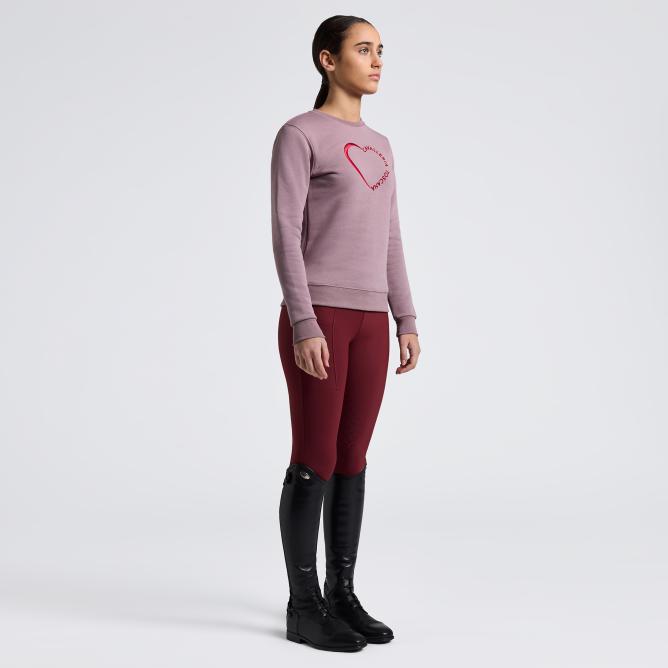 Bluza bawełniana dziewczęca CT Cotton Crew Neck grape shake 