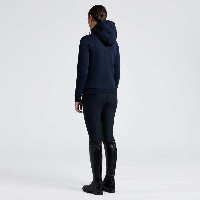 Bluza bawełniana dziewczęca CT Cotton Zip Hoodie granatowa 
