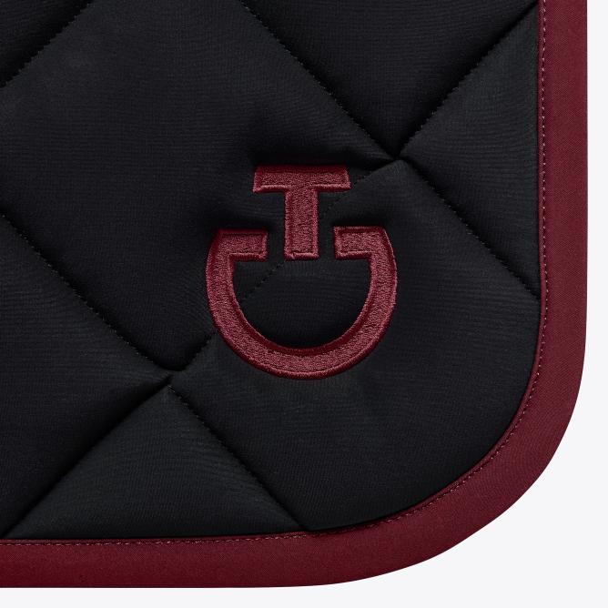Czaprak Diamond Quilted Jersey czarny/bordo VS