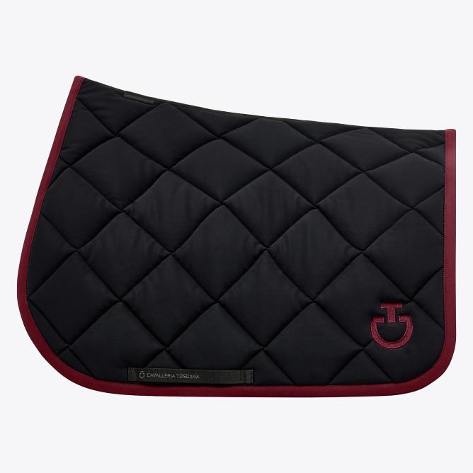 Czaprak Diamond Quilted Jersey czarny/bordo VS