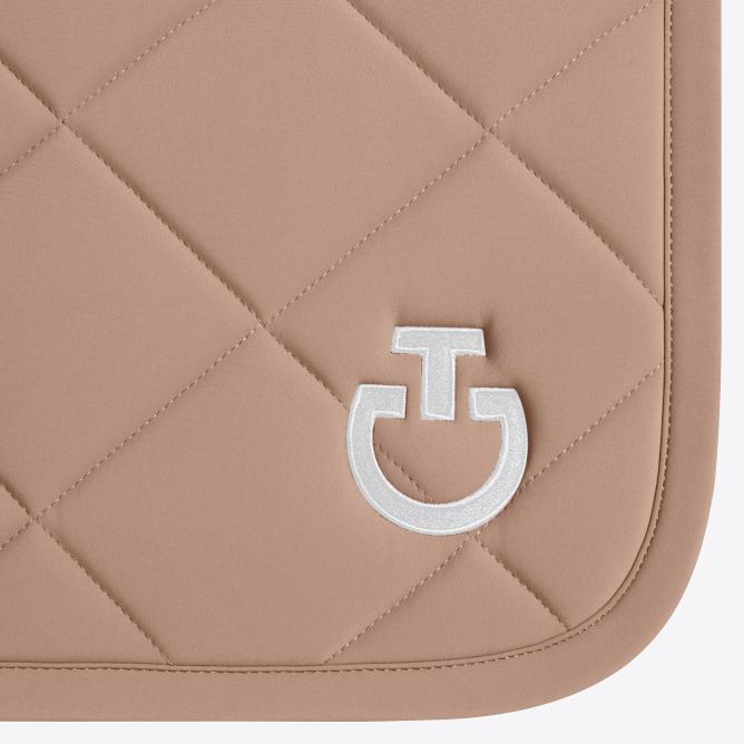 Czaprak Diamond Quilted Jersey brush/biały