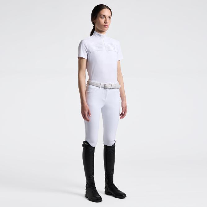 Koszula konkursowa CT Pleated Insert S/S Competition  Shirt biała  