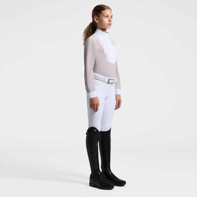 Koszula konkursowa Junior Jersey Perforated L/S Competition Shirt violet ice 