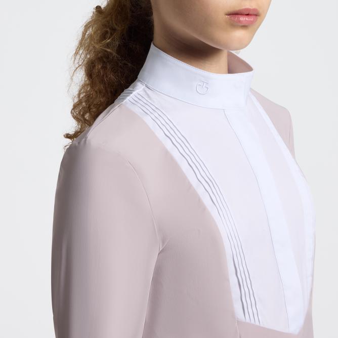 Koszula konkursowa Junior Jersey Perforated L/S Competition Shirt violet ice 