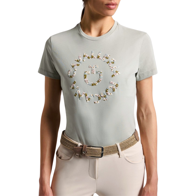 T-shirt damski CT w/Floral Embroidery belgian block 