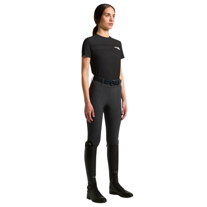 T-shirt damski techniczny CT w/Perforated Insert charcoal   