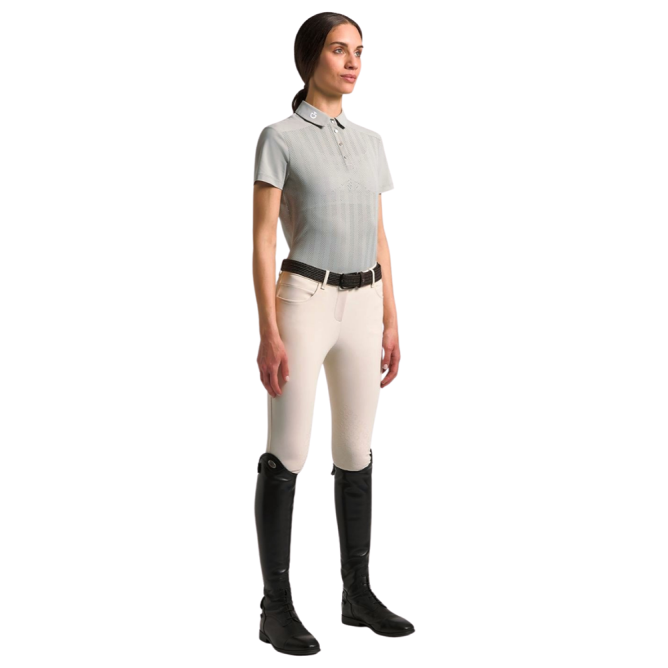 Koszulka techniczna damska CT Jacquard Jersey w/Insert S/S Training  Polo belgian block 
