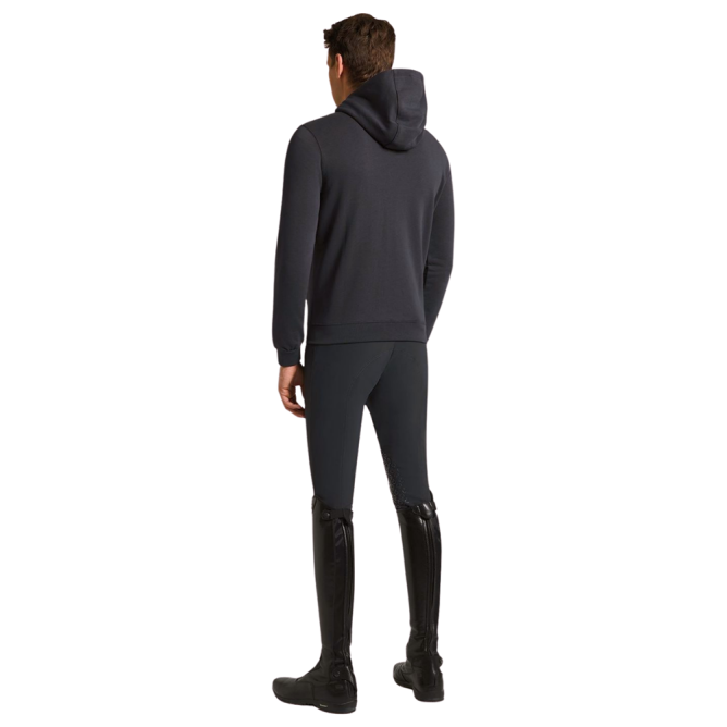 Bluza męska bawełniana z kapturem CT Cotton w/Embroidery Logo zip charcoal 