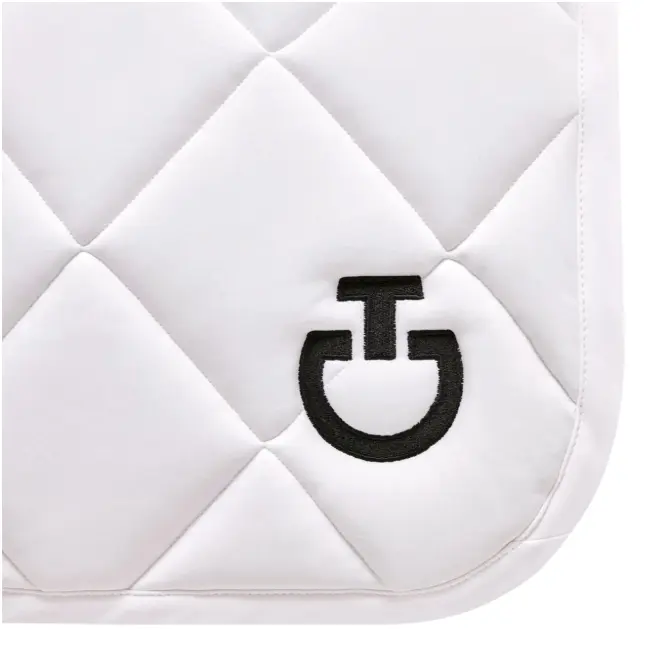 Czaprak Diamond Quilted Jersey biały/czarny