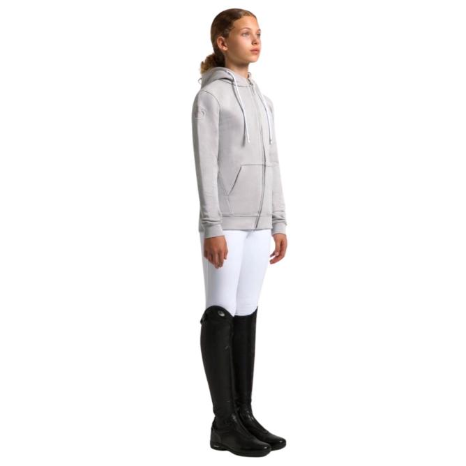 Bluza dziecięca CT Orbit Zip Hoodie Young Rider jasnoszary 