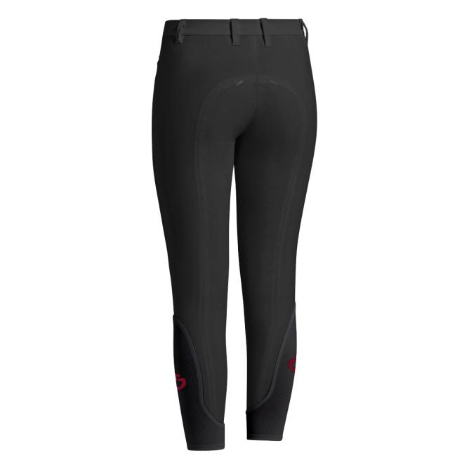 Bryczesy dziecięce CT Full Grip Line System w/pocket Young Rider czarne 