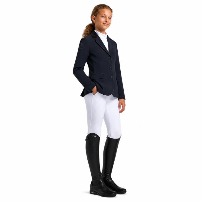 Frak dziewczęcy GP Girl's Zip Competition Jacket Young Rider granatowy 
