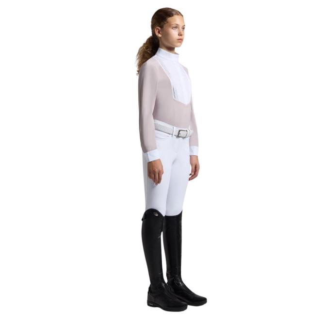 Koszula konkursowa Junior Jersey Perforated L/S Competition Shirt Young Rider violet ice 
