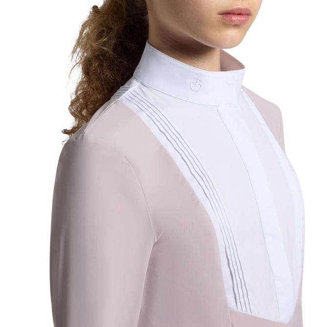 Koszula konkursowa Junior Jersey Perforated L/S Competition Shirt Young Rider violet ice 