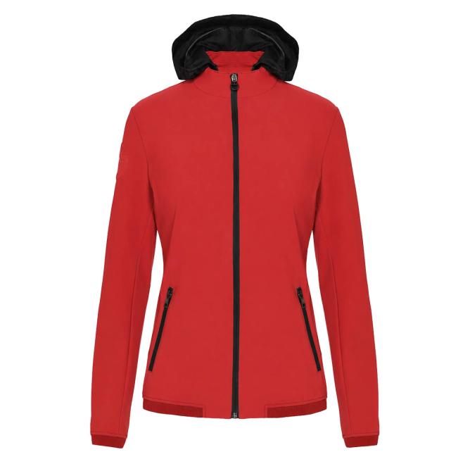 Bluza damska Softshell Warm-up Jacket czerwony 