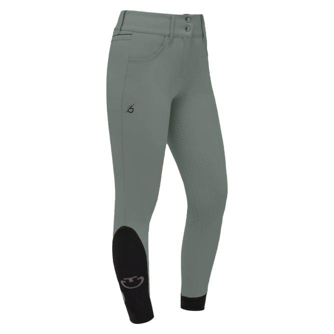 Bryczesy damskie CT Dash High Waist Full Grip emerald grey