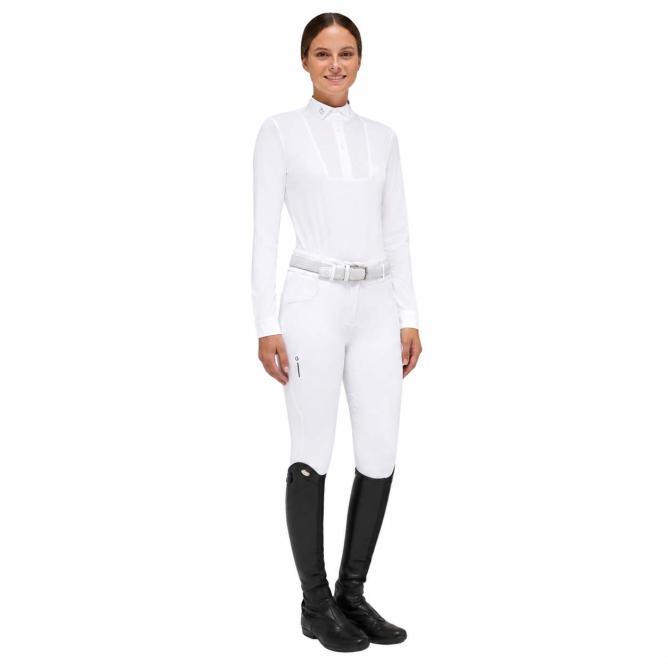 Koszula konkursowa damska Wing Collar w/bib L/S Competition Shirt biała