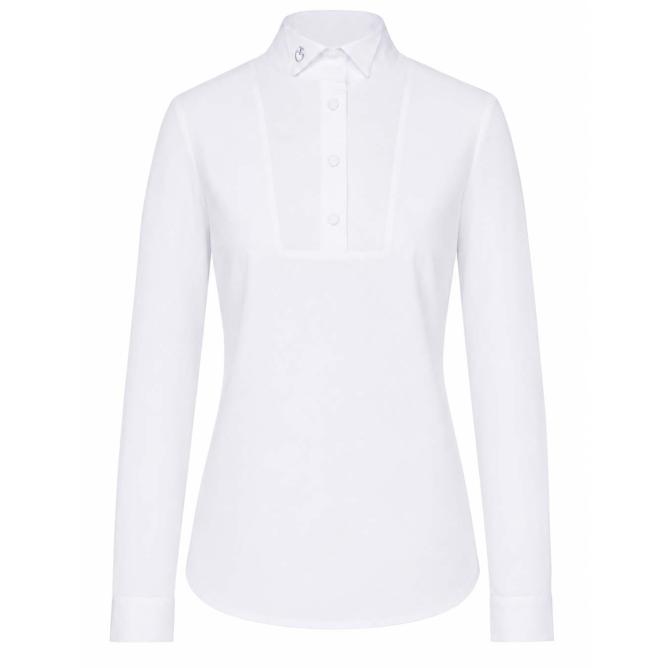Koszula konkursowa damska Wing Collar w/bib L/S Competition Shirt biała