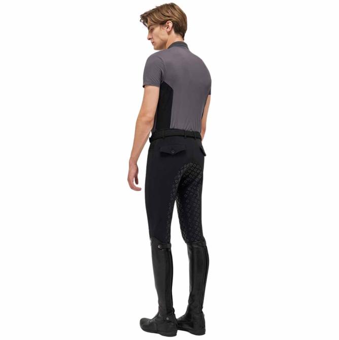 Koszulka techniczna męska Jersey Pique S/S Training Polo szara 