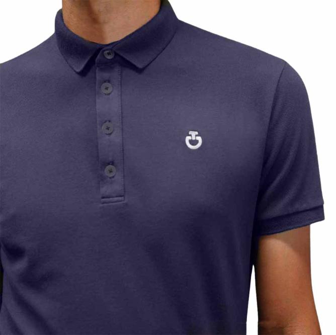 Koszulka bawełniana męska Super CT S/S Training Polo  granat