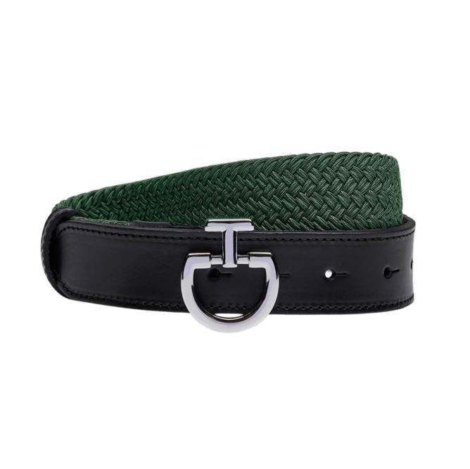 Pasek jeździecki damski Women's Elastic Belt CT Clasp jungle green 