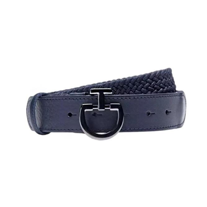 Pasek jeździecki damski Woman Elastic Belt Line granatowy
