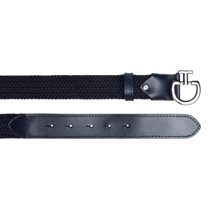 Pasek jeździecki damski  Women's Elastic Belt CT Clasp granatowy